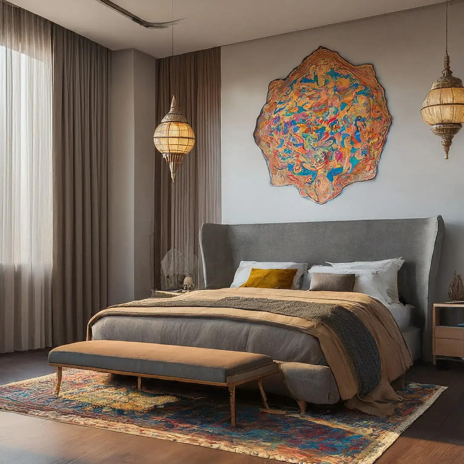 The best Saudi bedroom with Turkish touches, with pictures 2	